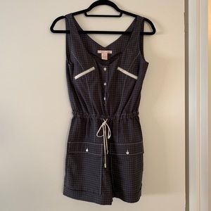 Charlotte Ronson grey and white romper